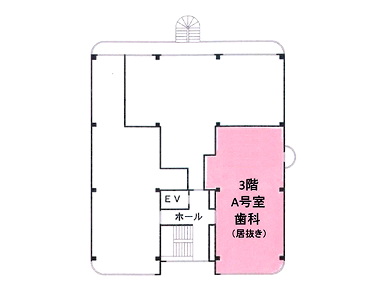 3階A号室の間取り図