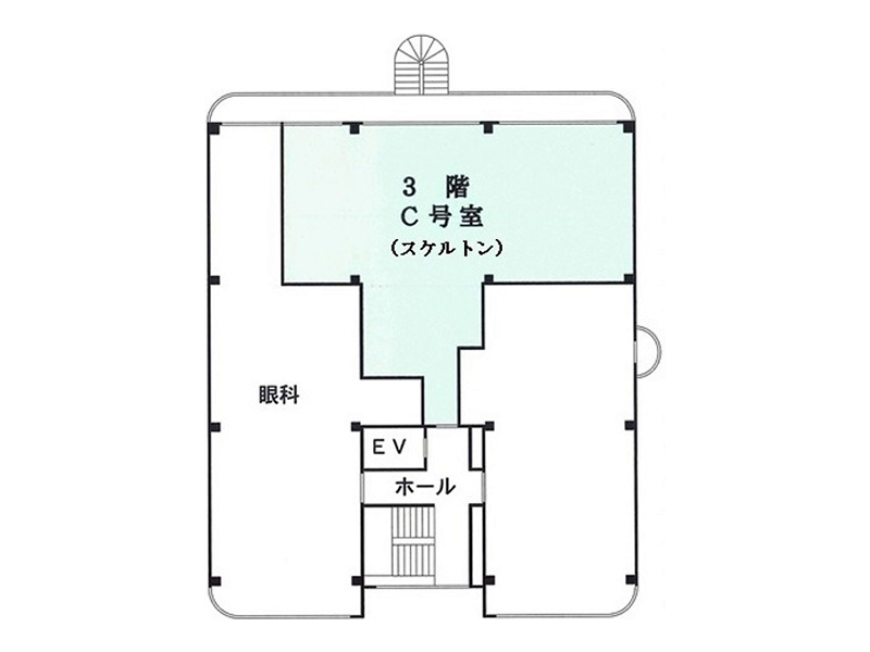 3階C号室の間取り図